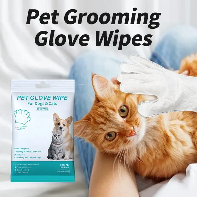 Grooming Wipes Gloves