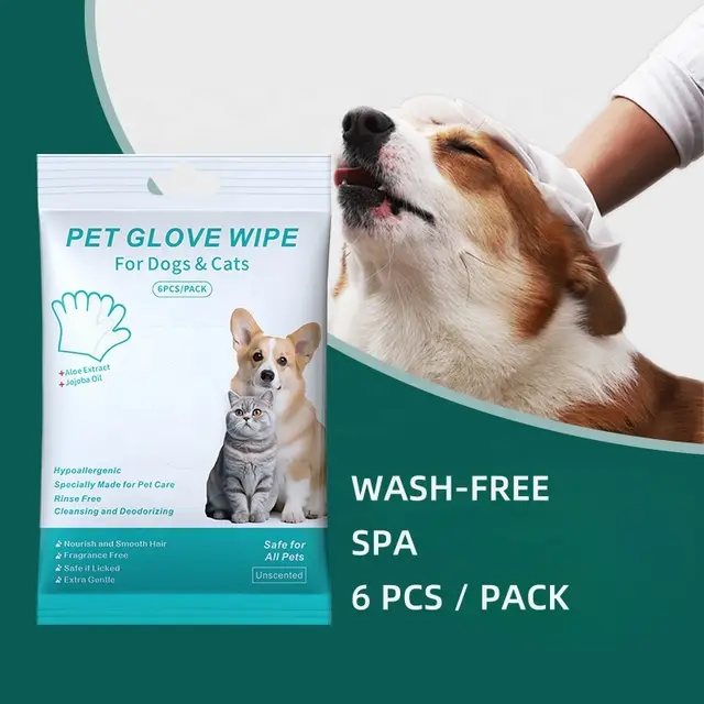 Grooming Wipes Gloves